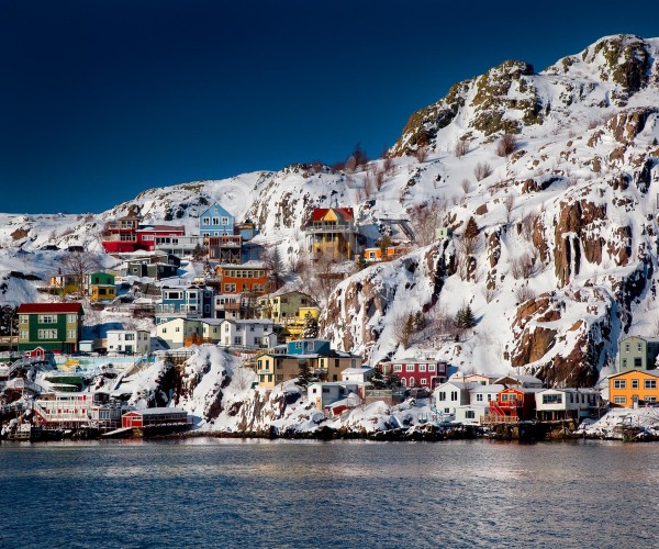 St. John's, the Battery in winter